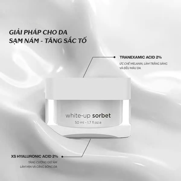 Kem Dưỡng Hỗ Trợ Giảm Sạm Nám Và Làm Sáng Da Ekseption White Up Sorbet 50ml