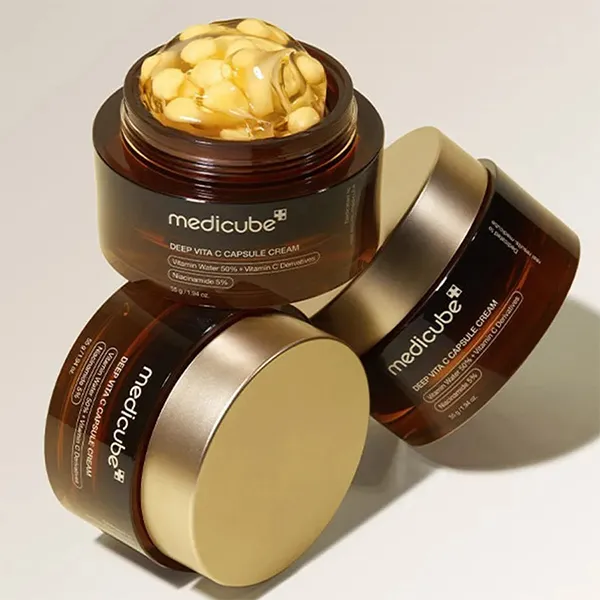 Kem Hỗ Trợ Dưỡng Sáng, Mờ Thâm Medicube Deep Vita C Capsule Cream 55g