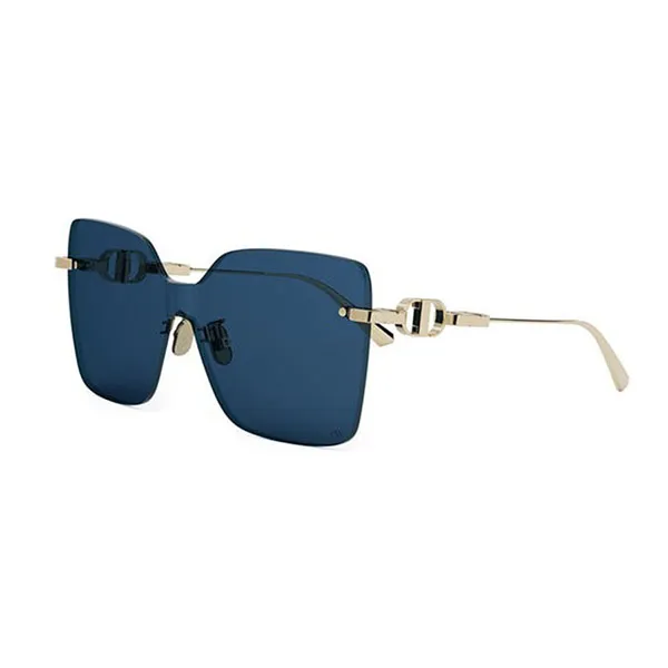 Kính Mát Unisex Dior CD Chain M1U B0B0 Gold Shield Sunglasses Màu Xanh Vàng