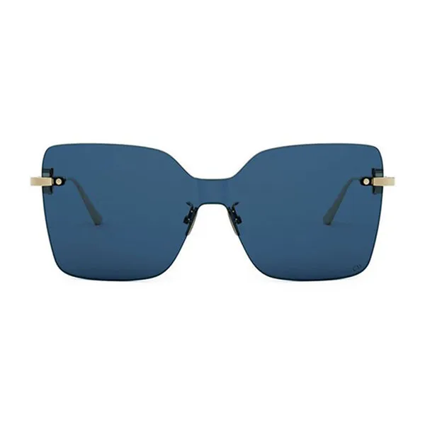 Kính Mát Unisex Dior CD Chain M1U B0B0 Gold Shield Sunglasses Màu Xanh Vàng