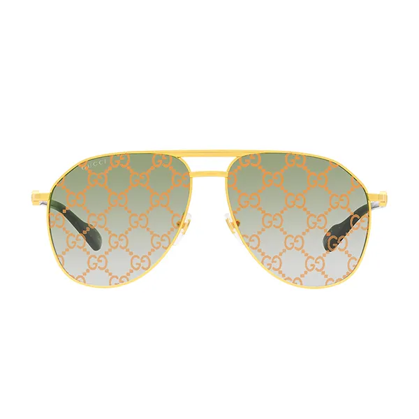Kính Mát Gucci Sunglass GG1220S Màu Green/Vàng Gold