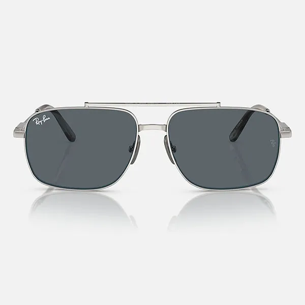 Kính Mát Rayban Michael Titanium Sunglasses RB8096 9209R5 59-15 Màu Xanh Bạc