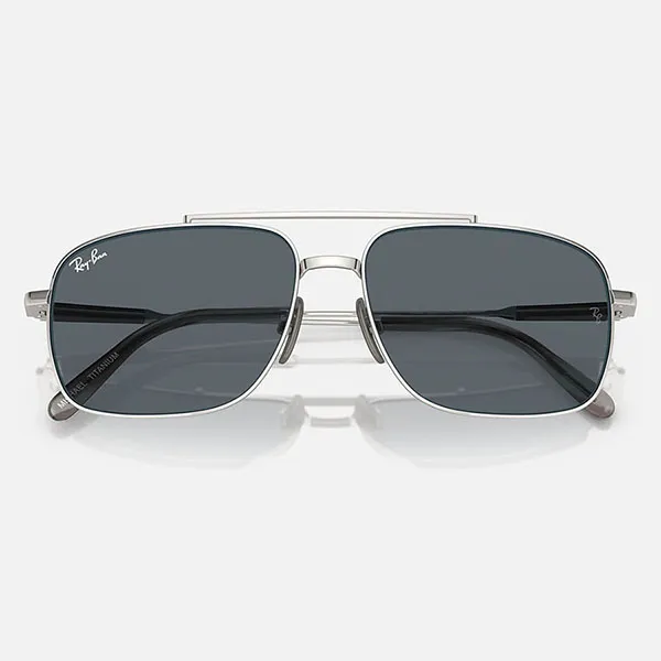 Kính Mát Rayban Michael Titanium Sunglasses RB8096 9209R5 59-15 Màu Xanh Bạc