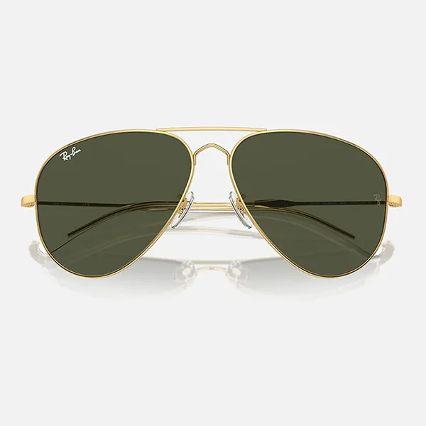 Kính Mát Rayban Old Aviator Polished Arista Gold RB3825 001/31 Màu Xanh Green Size 58