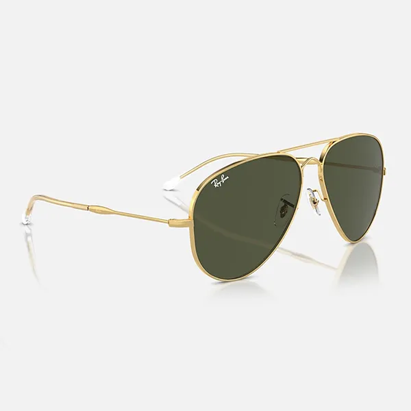 Kính Mát Rayban Old Aviator Polished Arista Gold RB3825 001/31 Màu Xanh Green Size 58