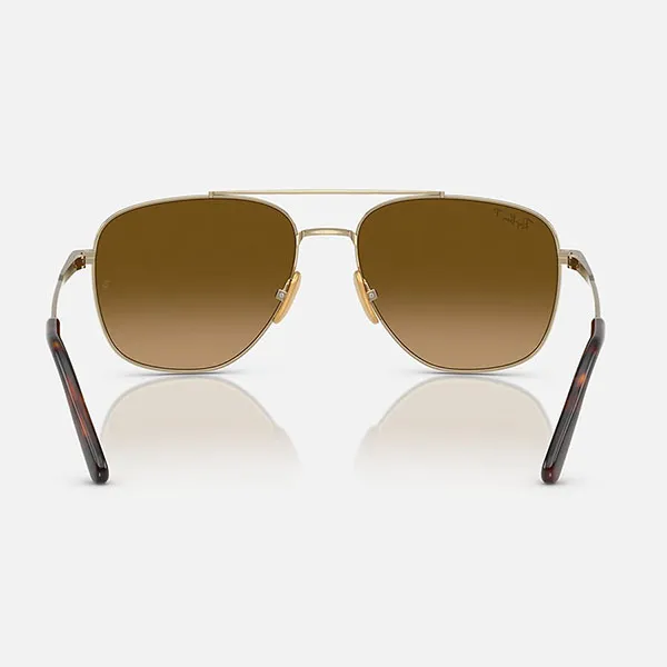Kính Mát Rayban William Titanium Sunglasses RB8097 9265M2 Màu Nâu Gradient