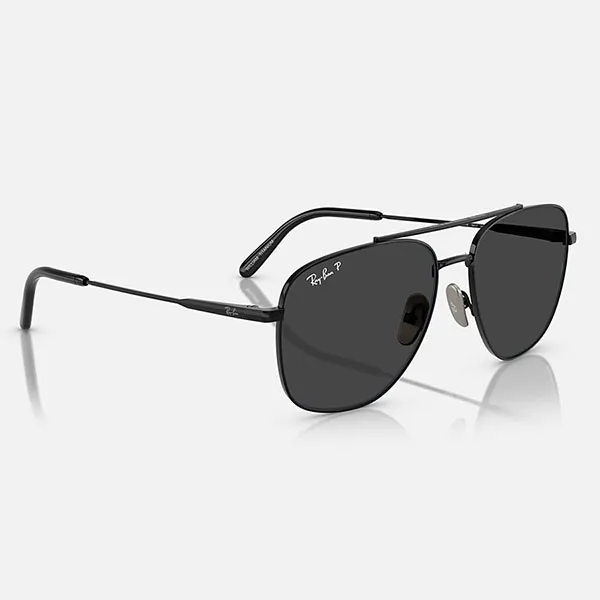 Kính Mát Rayban William Titanium Sunglasses RB8097 926748 59-17 Màu Đen