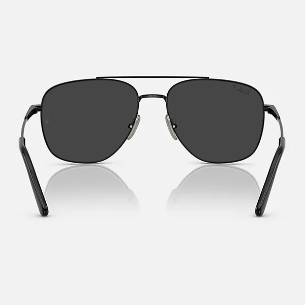 Kính Mát Rayban William Titanium Sunglasses RB8097 926748 59-17 Màu Đen