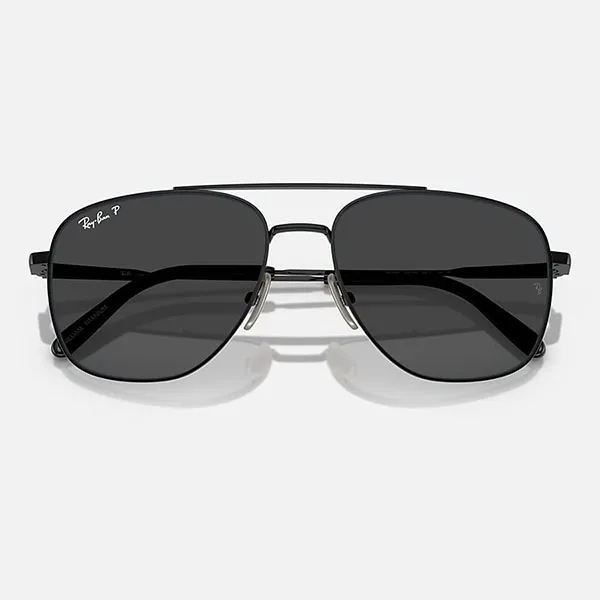 Kính Mát Rayban William Titanium Sunglasses RB8097 926748 59-17 Màu Đen