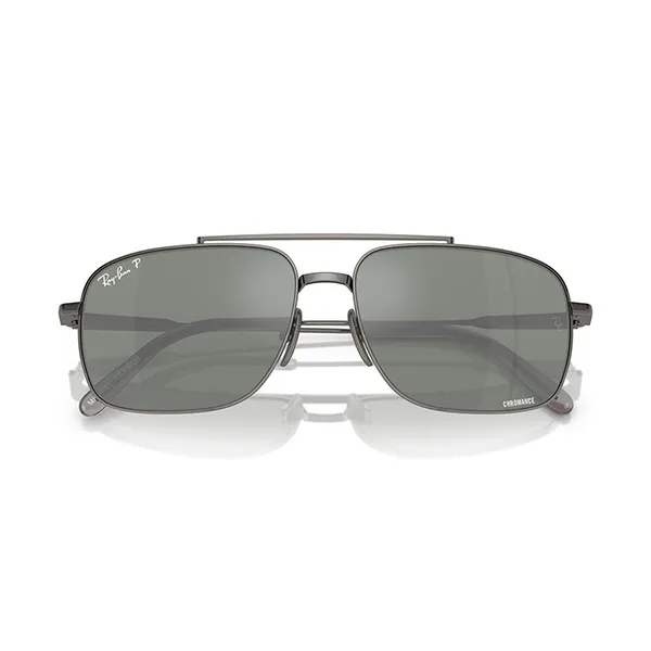 Kính Mát Unisex Rayban Michael Titanium Sunglasses RB8096 165/GK 59-15 Màu Bạc Xám