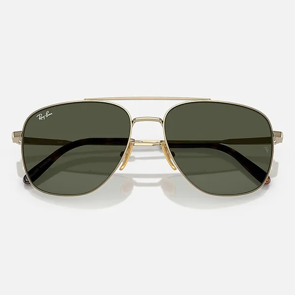 Kính Mát Unisex Rayban William Titanium RB8097 926531 59-17 Màu Xanh Green/Gold