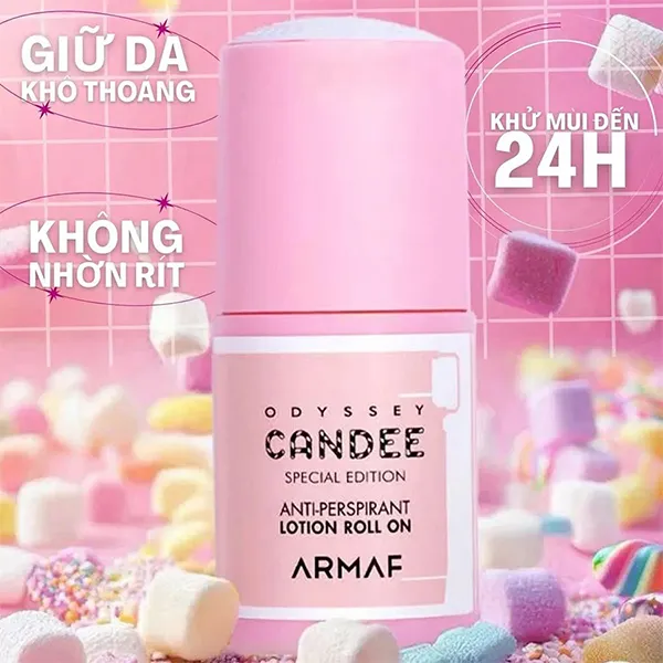 Lăn Khử Mùi Hương Nước Hoa Nữ Armaf Odyssey Candee Special Edition Lotion Roll-On 75ml