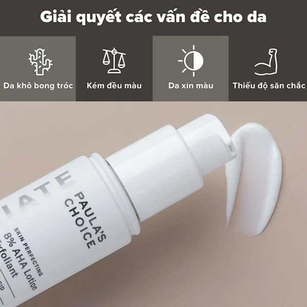 Lotion Thanh Tẩy Da Paula's Choice Skin Perfecting 8% AHA Lotion Exfoliant 100ml