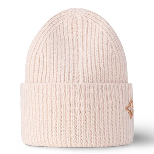 Mũ Len Louis Vuitton LV Headline M79452 Pink Beige Màu Hồng Be