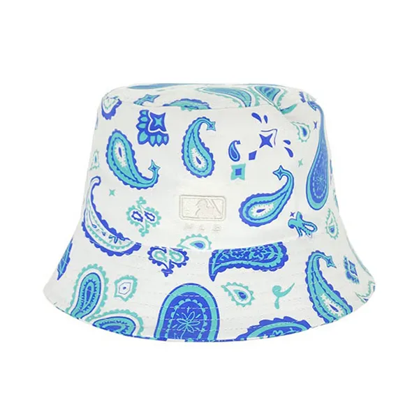 Mũ MLB Paisley Bucket Hat 3AHT01633-07WHS Màu Trắng Phối Xanh