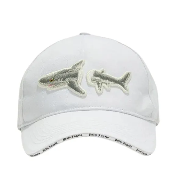Mũ Nam Palm Angels Broken Shark Cap PMLB054S23FAB0030309 Màu Trắng