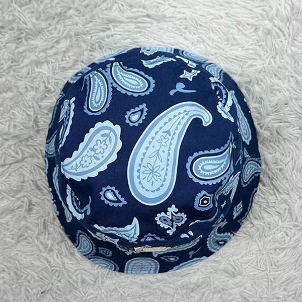 Mũ Unisex MLB Paisley Bucket Hat A5 3AHT01633 14INS Màu Xanh Họa Tiết