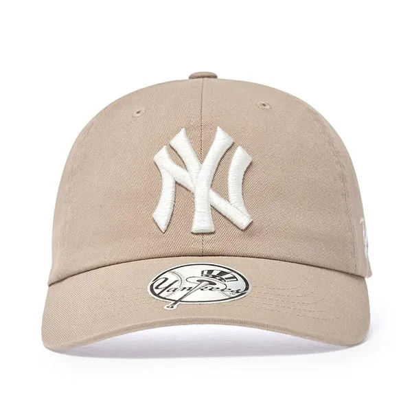Mũ Unisex MLB Signature Unstructured Ball Cap New York Yankees 3ACPB245N-50SAM Màu Be