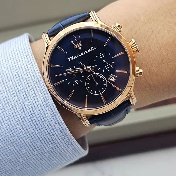 Đồng Hồ Nam Maserati Epoca Chronograph Quartz Watch R8871618013 Màu Xanh Dương