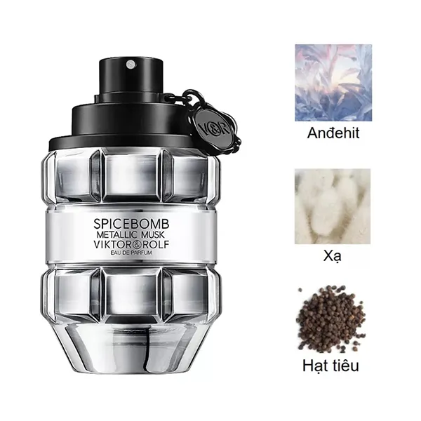 Nước Hoa Nam Viktor & Rolf Spicebomb Metallic Musk EDP 90ml