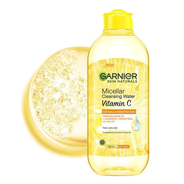 Nước Tẩy Trang Sáng Da Garnier Skin Naturals Micellar Cleansing Water Vitamin C 400ml