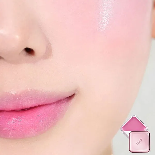 Phấn Má Hồng Kiêm Son Môi Clio Essential Lip Cheek Tap Tone 08 Bubbly Plum Màu Hồng Mận