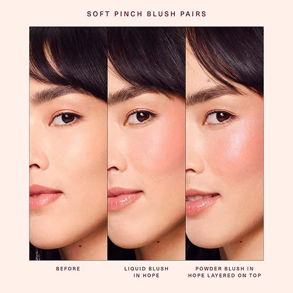 Phấn Má Hồng Rare Beauty Soft Pinch Luminous Powder Blush Màu Hope Hồng Nude Tím