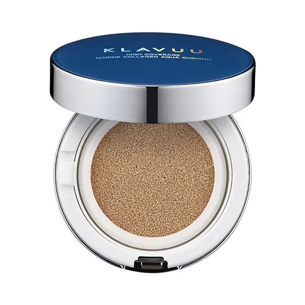 Phấn Nước Cushion Klavuu Blue Pearlsation High Coverage Marine Collagen Aqua Cushion