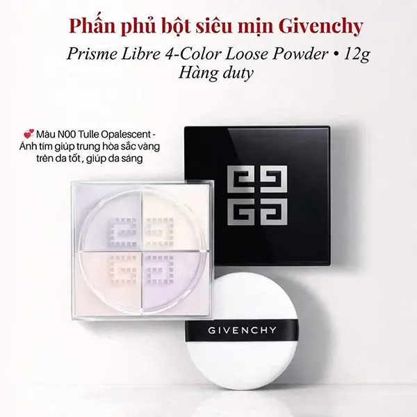 Phấn Phủ Bột Givenchy Prisme Libre Mini Loose Powder Tone 00 12g