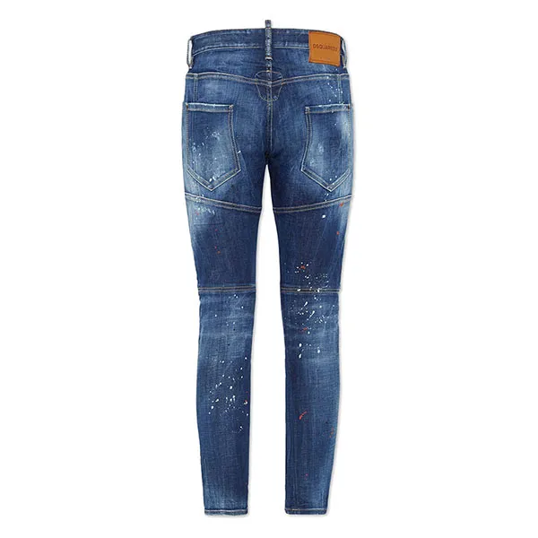 Quần Jean Nam Dsquared2 Medium Easy Wash Tidy Biker Jeans Màu Xanh Size 44
