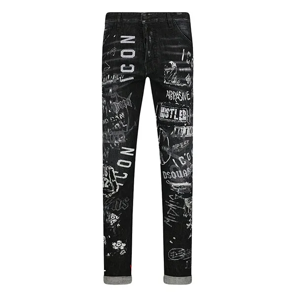 Quần Jean Nam Dsquared2 Cool Guy S79LA0008 Màu Đen Size 44