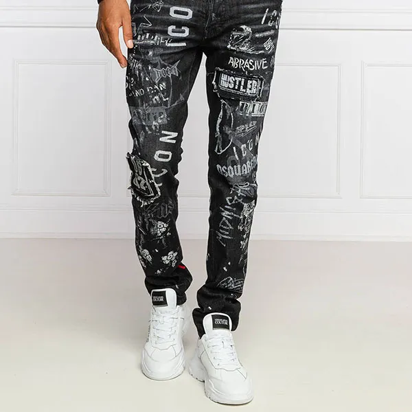 Quần Jean Nam Dsquared2 Cool Guy S79LA0008 Màu Đen Size 44