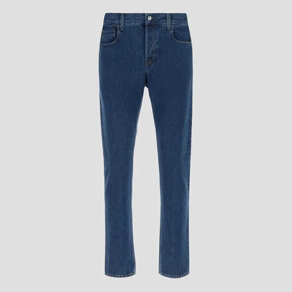 Quần Jean Nam Gucci Slim With Logo Patch In Blue 789232 XDC24 4447 Màu Xanh Blue Size 29