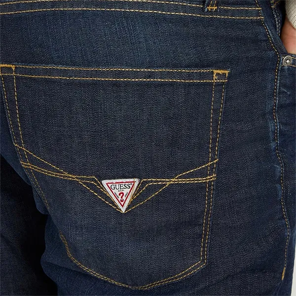 Quần Jean Nam Guess Jeans M4GAN2 D4Z23 BOAI Màu Xanh Đậm Size 29L32