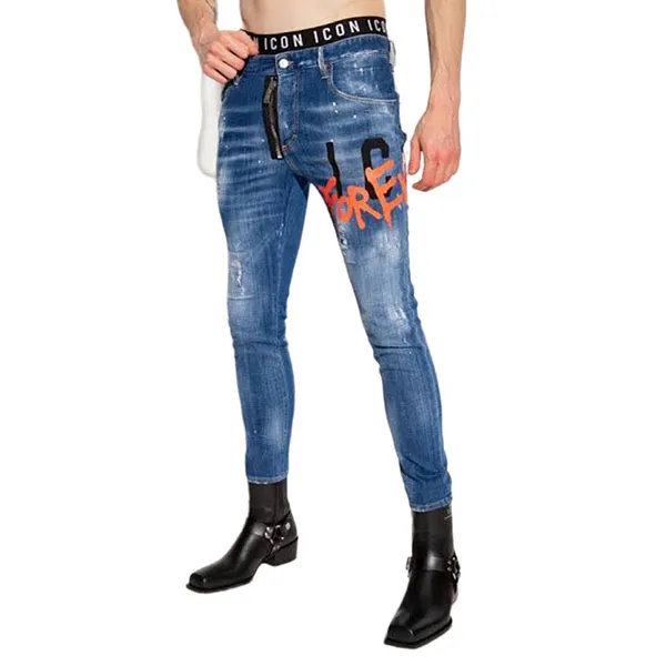 Quần Jeans Dsquared2 Blue Skater Màu Xanh Size 46