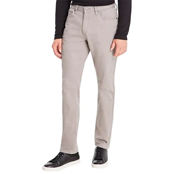 Quần Kaki Nam Alfani Men's Five Pocket Straight Fit Twill Pants Wallstreet Grey 100143935MN Màu Xám Size 32