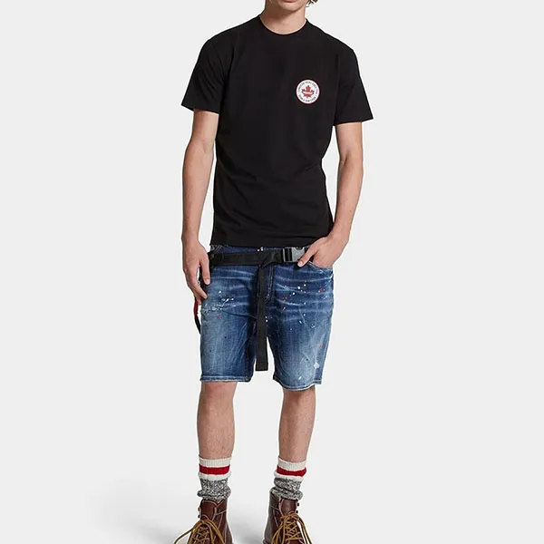 Quần Short Nam Dsquared2 Marine S74MU0884 Màu Xanh Đậm Size 44