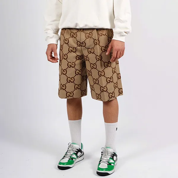 Quần Short Nam Gucci Jumbo 673181 ZAHT6 2580 Màu Be Size 44