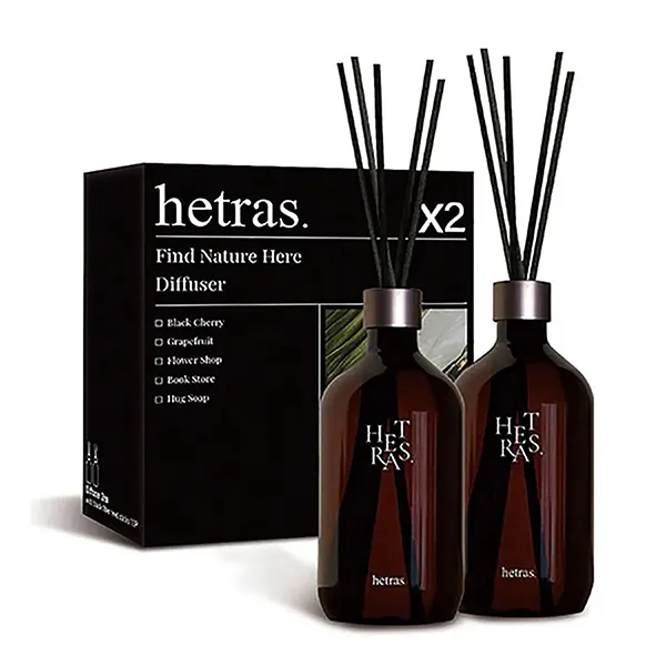 Set 2 Chai Tinh Dầu Nước Hoa Khuếch Tán Hương Thơm Hetras Jeju Saryeoni Forest (500ml x 2)