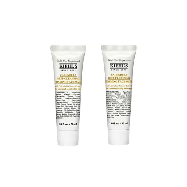 Set 2 Sữa Rửa Mặt Hoa Cúc Kiehl’s Calendula Deep Cleansing Foaming Face Wash 30ml