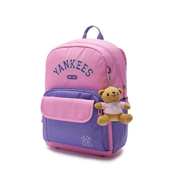 Set Balo + Túi Xách Trẻ Em MLB Backpack Children's School Bag Set Varsity Series New York Yankees 7ABKV014N-50VOS Màu Hồng