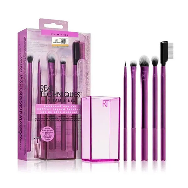 Set Cọ Mắt Trang Điểm Real Techniques RT Enhanced Eye 5 Món