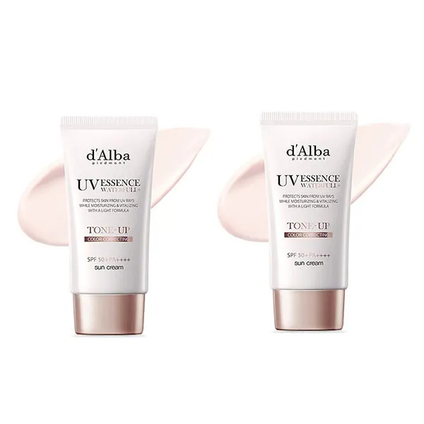 Set Kem Chống Nắng Nâng Tone D'alba Waterfull Tone Up Sun Cream SPF50+ PA++++ (50ml + 50ml)
