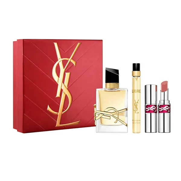 Set Nước Hoa Nữ Yves Saint Laurent YSL Libre EDP 3 Món (EDP 90ml + EDP 10ml + Son Mini Loveshine 44)