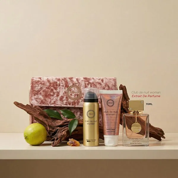Set Nước Hoa + Xịt Thơm + Kem Tay Armaf Club De Nuit Woman Set 4 Món