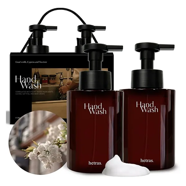 Set Nước Rửa Tay Hetras Perfumed Bubble Hand Wash London Musk 515ml