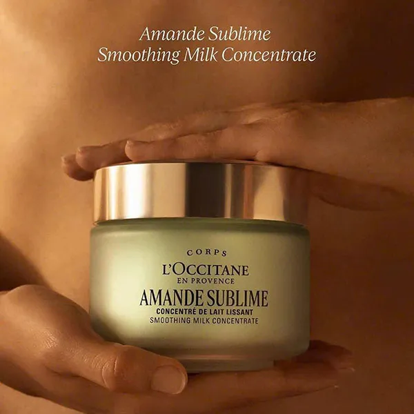 Set Sữa Tắm Và Dưỡng Da L'Occitane Almond Softening Shower Oil & Soothing Milk Concentrate 2 Món