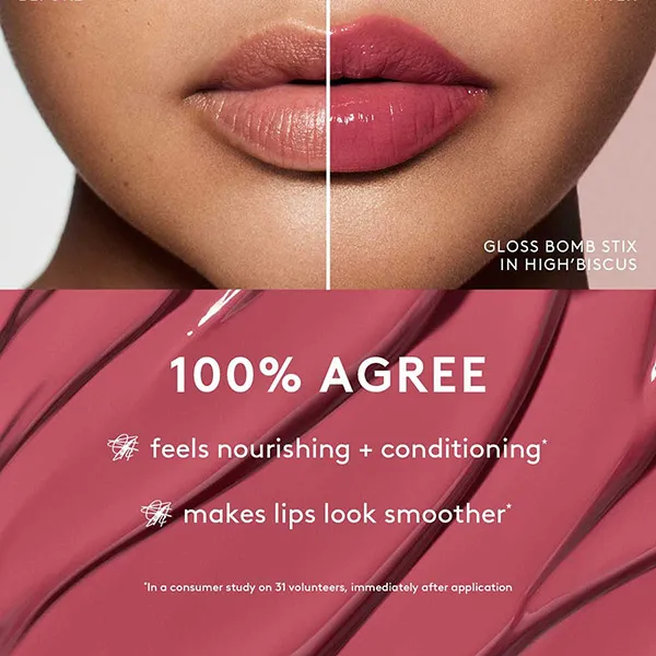 Son Bóng Fenty Beauty Gloss Bomb Stix High-Shine 05 High'Biscus Màu Hồng Rose