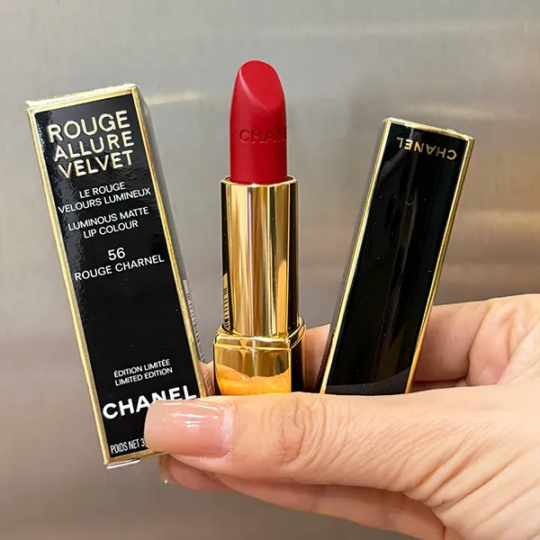 Son Chanel Rouge Allure Velvet Luminous Matte Limited Edition 56 Rouge Charnel Màu Đỏ Thuần