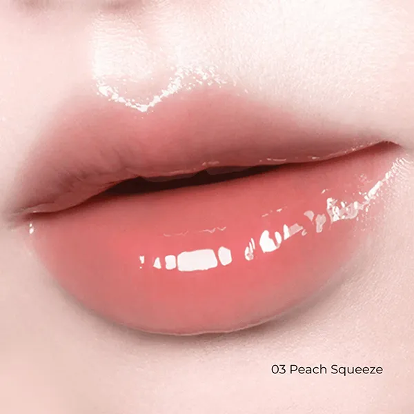 Son Dưỡng Clio Glaze Lip Serum 03 Peach Squeeze Màu Cam Đào